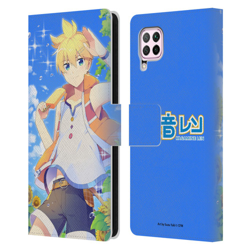Hatsune Miku Characters Kagamine Len Leather Book Wallet Case Cover For Huawei Nova 6 SE / P40 Lite