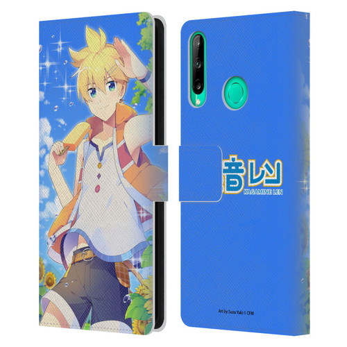 Hatsune Miku Characters Kagamine Len Leather Book Wallet Case Cover For Huawei P40 lite E