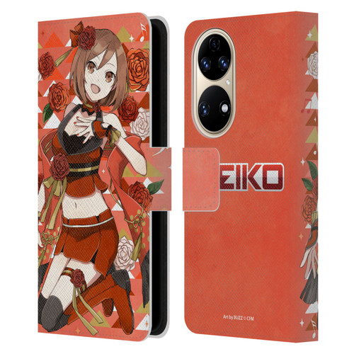 Hatsune Miku Characters Meiko Leather Book Wallet Case Cover For Huawei P50
