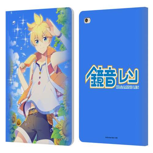 Hatsune Miku Characters Kagamine Len Leather Book Wallet Case Cover For Apple iPad mini 4