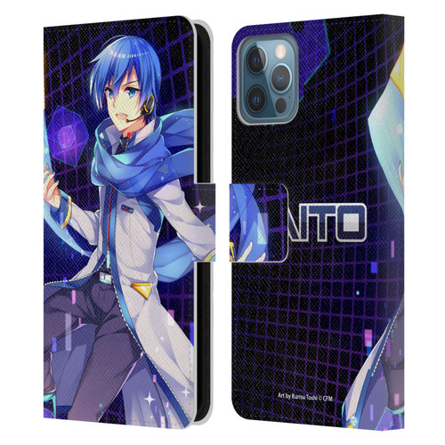 Hatsune Miku Characters Kaito Leather Book Wallet Case Cover For Apple iPhone 12 / iPhone 12 Pro