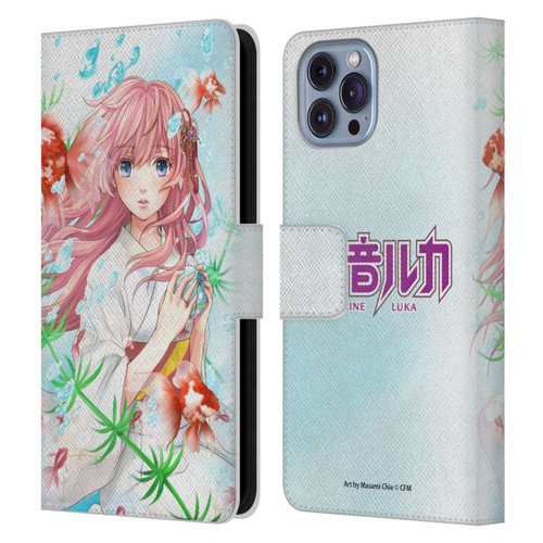 Hatsune Miku Characters Megurine Luka Leather Book Wallet Case Cover For Apple iPhone 14