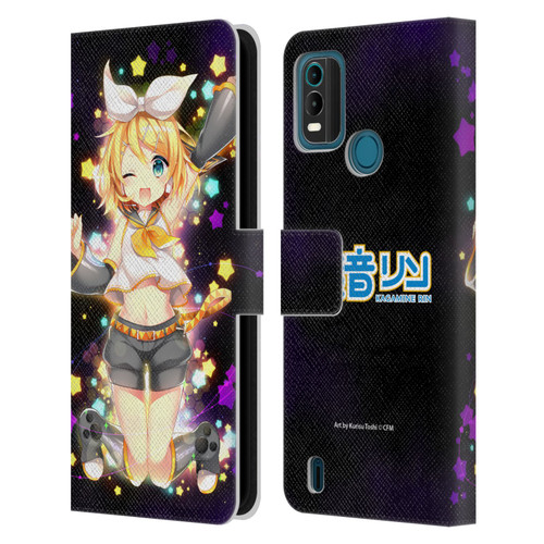 Hatsune Miku Characters Kagamine Rin Leather Book Wallet Case Cover For Nokia G11 Plus