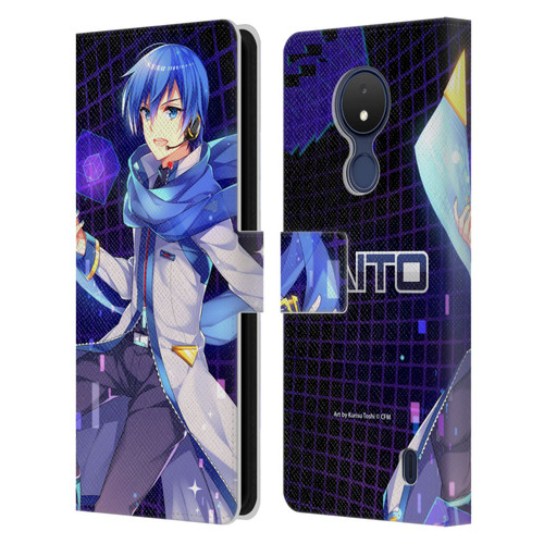 Hatsune Miku Characters Kaito Leather Book Wallet Case Cover For Nokia C21