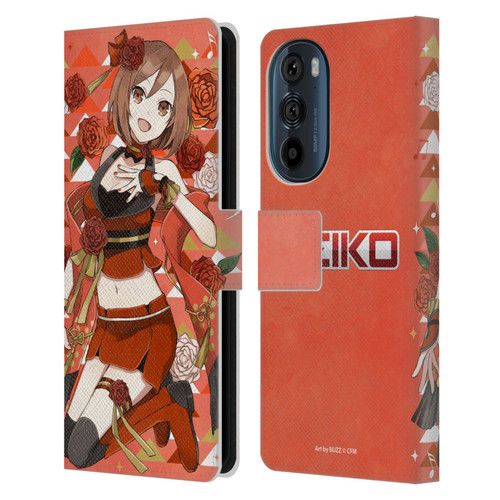 Hatsune Miku Characters Meiko Leather Book Wallet Case Cover For Motorola Edge 30