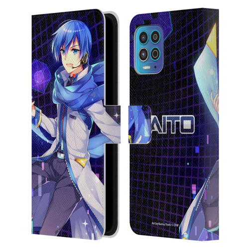 Hatsune Miku Characters Kaito Leather Book Wallet Case Cover For Motorola Moto G100