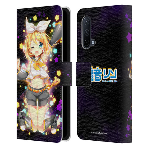 Hatsune Miku Characters Kagamine Rin Leather Book Wallet Case Cover For OnePlus Nord CE 5G