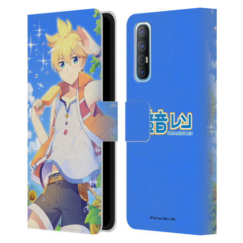 Hatsune Miku Characters Kagamine Len Leather Book Wallet Case Cover For OPPO Find X2 Neo 5G