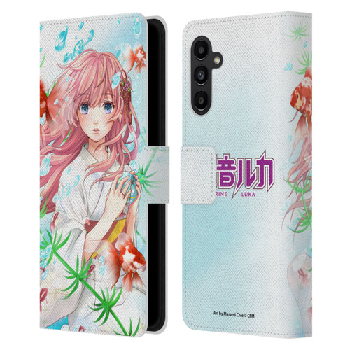 Hatsune Miku Characters Megurine Luka Leather Book Wallet Case Cover For Samsung Galaxy A13 5G (2021)
