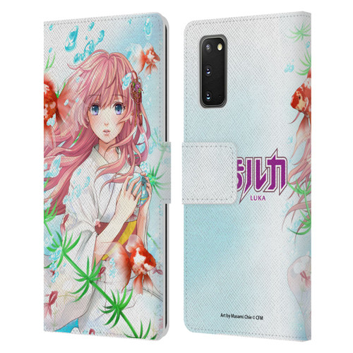 Hatsune Miku Characters Megurine Luka Leather Book Wallet Case Cover For Samsung Galaxy S20 / S20 5G