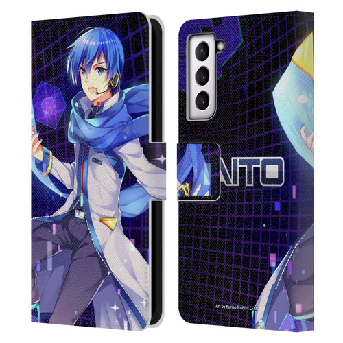 Hatsune Miku Characters Kaito Leather Book Wallet Case Cover For Samsung Galaxy S21 5G