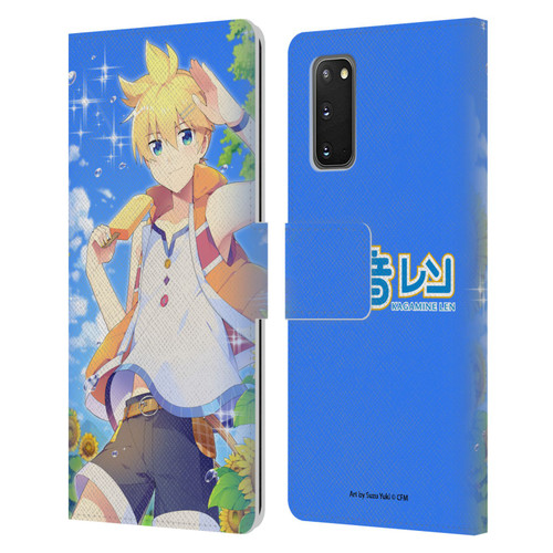 Hatsune Miku Characters Kagamine Len Leather Book Wallet Case Cover For Samsung Galaxy S20 / S20 5G