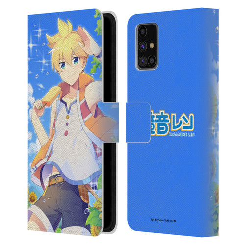 Hatsune Miku Characters Kagamine Len Leather Book Wallet Case Cover For Samsung Galaxy M31s (2020)
