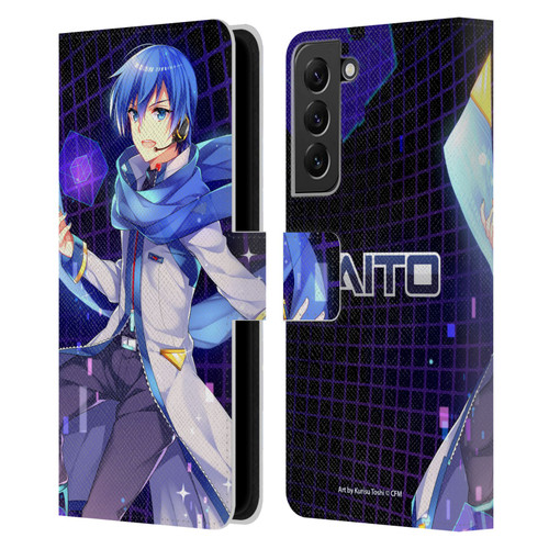 Hatsune Miku Characters Kaito Leather Book Wallet Case Cover For Samsung Galaxy S22+ 5G