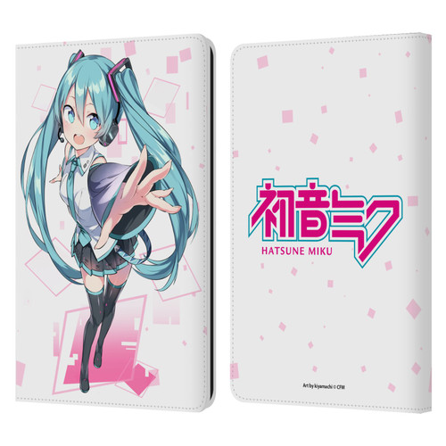 Hatsune Miku Graphics Cute Leather Book Wallet Case Cover For Amazon Kindle Paperwhite 1 / 2 / 3