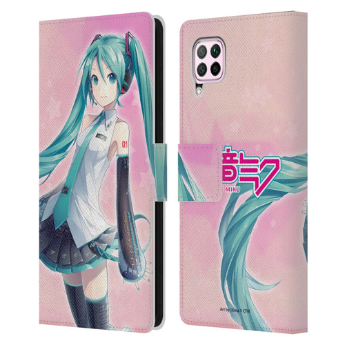 Hatsune Miku Graphics Star Leather Book Wallet Case Cover For Huawei Nova 6 SE / P40 Lite