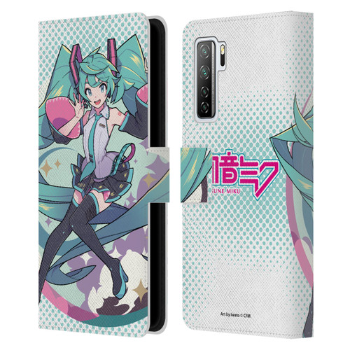 Hatsune Miku Graphics Pastels Leather Book Wallet Case Cover For Huawei Nova 7 SE/P40 Lite 5G