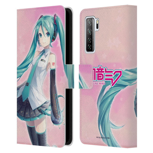 Hatsune Miku Graphics Star Leather Book Wallet Case Cover For Huawei Nova 7 SE/P40 Lite 5G