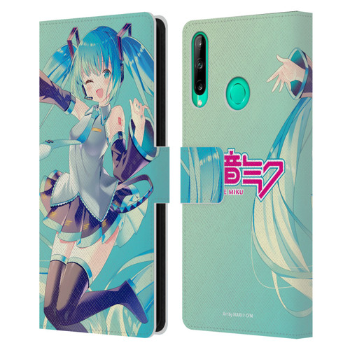 Hatsune Miku Graphics Sing Leather Book Wallet Case Cover For Huawei P40 lite E