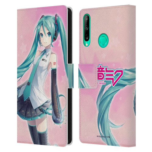 Hatsune Miku Graphics Star Leather Book Wallet Case Cover For Huawei P40 lite E