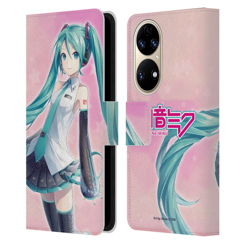 Hatsune Miku Graphics Star Leather Book Wallet Case Cover For Huawei P50