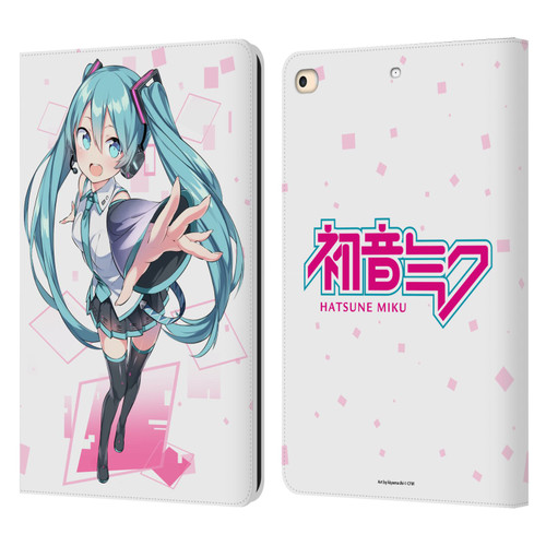 Hatsune Miku Graphics Cute Leather Book Wallet Case Cover For Apple iPad 9.7 2017 / iPad 9.7 2018