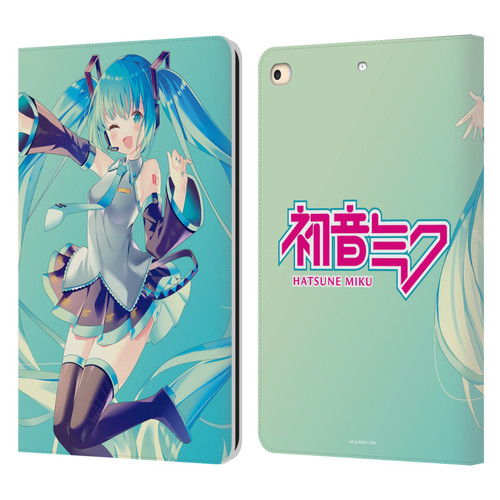 Hatsune Miku Graphics Sing Leather Book Wallet Case Cover For Apple iPad 9.7 2017 / iPad 9.7 2018