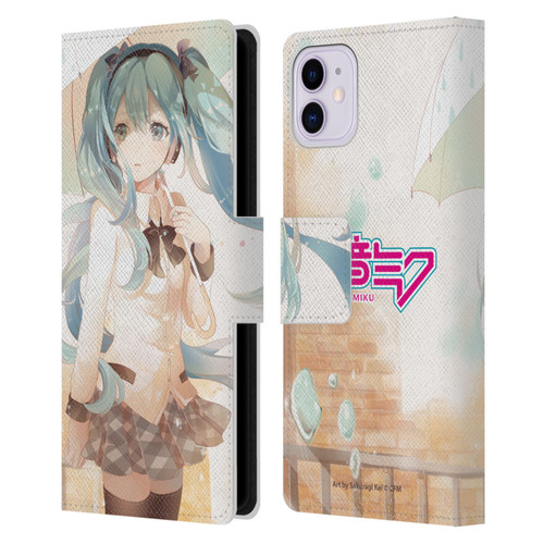 Hatsune Miku Graphics Rain Leather Book Wallet Case Cover For Apple iPhone 11