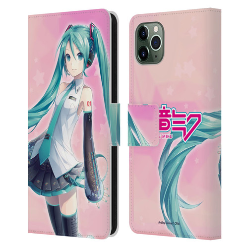 Hatsune Miku Graphics Star Leather Book Wallet Case Cover For Apple iPhone 11 Pro Max