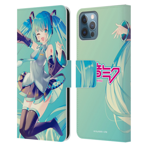 Hatsune Miku Graphics Sing Leather Book Wallet Case Cover For Apple iPhone 12 / iPhone 12 Pro