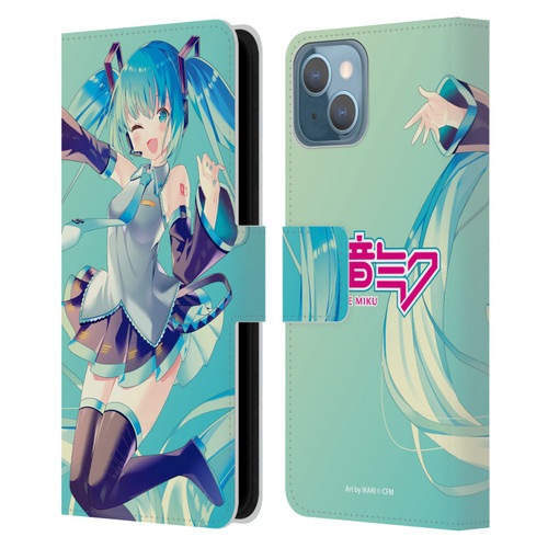 Hatsune Miku Graphics Sing Leather Book Wallet Case Cover For Apple iPhone 13