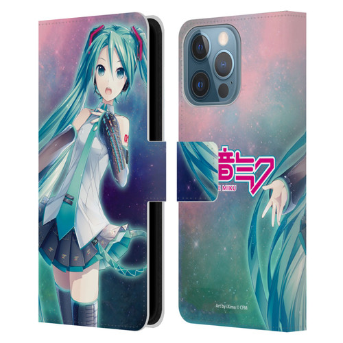 Hatsune Miku Graphics Nebula Leather Book Wallet Case Cover For Apple iPhone 13 Pro