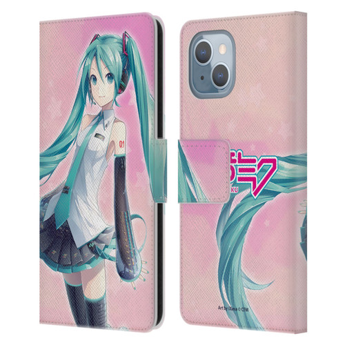 Hatsune Miku Graphics Star Leather Book Wallet Case Cover For Apple iPhone 14