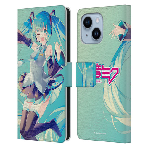 Hatsune Miku Graphics Sing Leather Book Wallet Case Cover For Apple iPhone 14 Plus