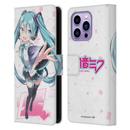 Hatsune Miku Graphics Cute Leather Book Wallet Case Cover For Apple iPhone 14 Pro Max