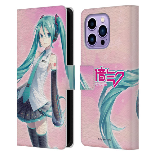Hatsune Miku Graphics Star Leather Book Wallet Case Cover For Apple iPhone 14 Pro Max