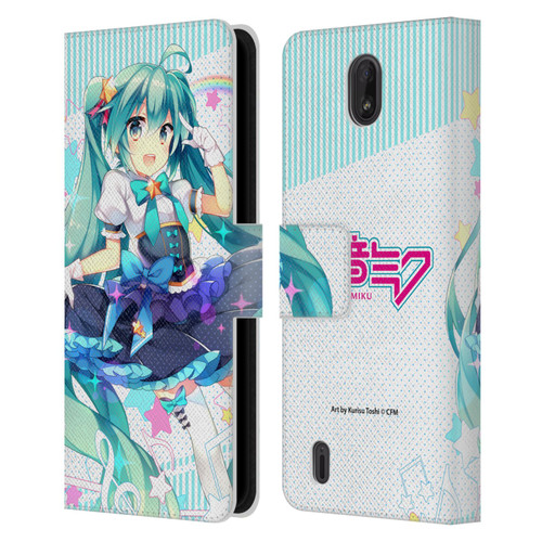 Hatsune Miku Graphics Stars And Rainbow Leather Book Wallet Case Cover For Nokia C01 Plus/C1 2nd Edition
