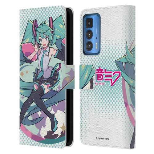 Hatsune Miku Graphics Pastels Leather Book Wallet Case Cover For Motorola Edge 20 Pro