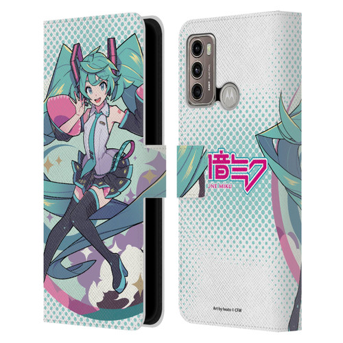 Hatsune Miku Graphics Pastels Leather Book Wallet Case Cover For Motorola Moto G60 / Moto G40 Fusion