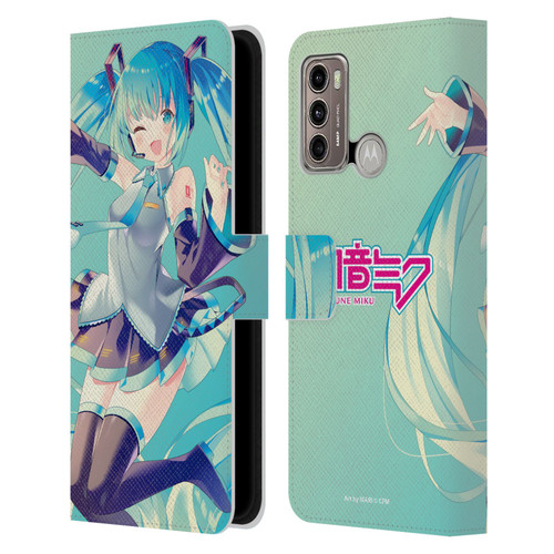 Hatsune Miku Graphics Sing Leather Book Wallet Case Cover For Motorola Moto G60 / Moto G40 Fusion
