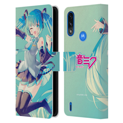 Hatsune Miku Graphics Sing Leather Book Wallet Case Cover For Motorola Moto E7 Power / Moto E7i Power