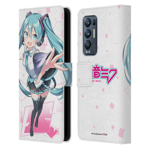 Hatsune Miku Graphics Cute Leather Book Wallet Case Cover For OPPO Find X3 Neo / Reno5 Pro+ 5G
