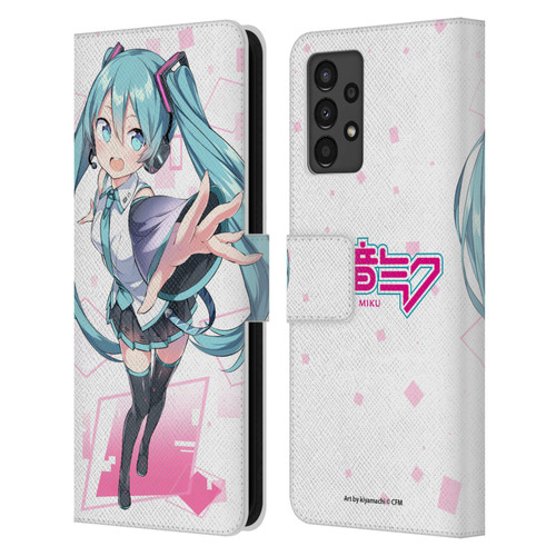 Hatsune Miku Graphics Cute Leather Book Wallet Case Cover For Samsung Galaxy A13 (2022)
