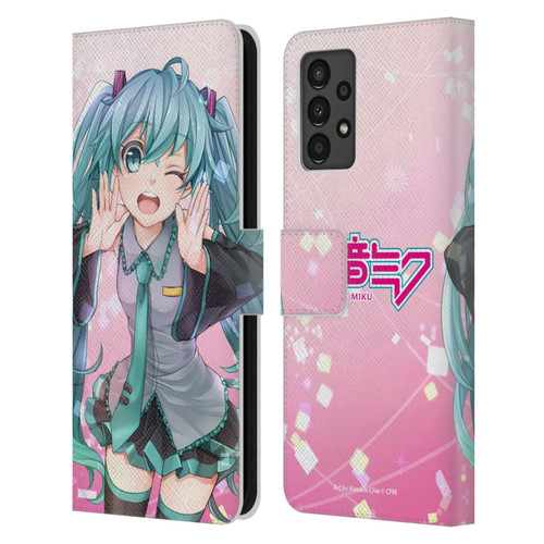 Hatsune Miku Graphics Wink Leather Book Wallet Case Cover For Samsung Galaxy A13 (2022)