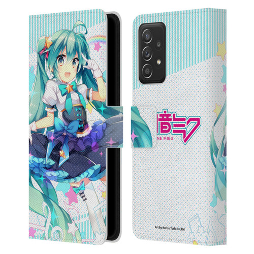 Hatsune Miku Graphics Stars And Rainbow Leather Book Wallet Case Cover For Samsung Galaxy A53 5G (2022)