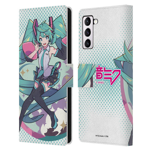 Hatsune Miku Graphics Pastels Leather Book Wallet Case Cover For Samsung Galaxy S21+ 5G