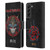 Iron Maiden Senjutsu Samurai Eddie Life Snake Leather Book Wallet Case Cover For Samsung Galaxy S22+ 5G