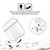 HBO Game of Thrones Distressed Sigils House Stark Clear Hard Crystal Cover Case for Apple AirPods 1 1st Gen / 2 2nd Gen Charging Case