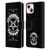 Motley Crue Logos Pentagram And Skull Leather Book Wallet Case Cover For Apple iPhone 13
