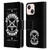 Motley Crue Logos Pentagram And Skull Leather Book Wallet Case Cover For Apple iPhone 13 Mini